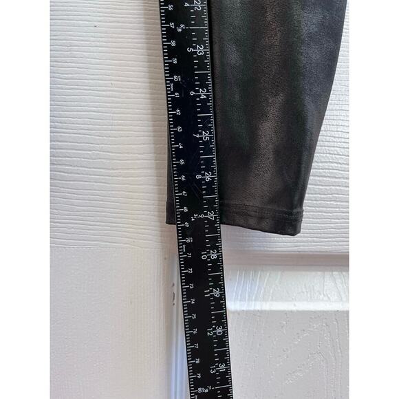 Spanx Black Faux Leather Leggings Size Large Style 2437 - Picture 8 of 10